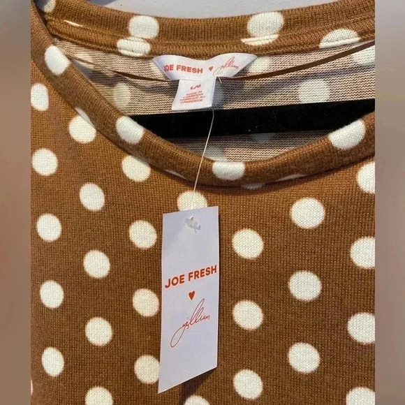 Joe Fresh x Jillian Harris Mindy Polka Dot Peplum Top - Picture 5 of 6